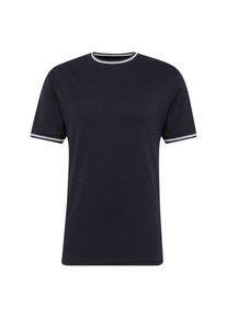 Only & Sons Only & Sons, Herren T-Shirt 'METALLIC RIB SS TEE EXP RE', Dunkelblau / Wei&szlig;