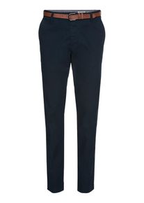 Review, Herren Chino 'STR BELT', Navy