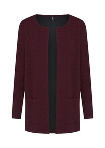 Only, Damen Strickjacke 'onlJO L/S CARDIGAN JRS', Bordeaux / Schwarz
