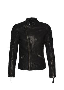 tigha, Herren Lederjacke 'Bob', Schwarz