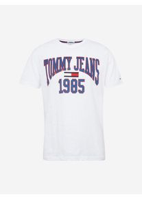 Tommy Jeans, Herren T-Shirt, Blau / Hellrot / Wei&szlig;