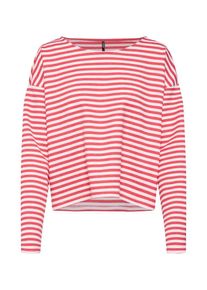 Only, Damen Shirt 'FAME', Rot / Weiß