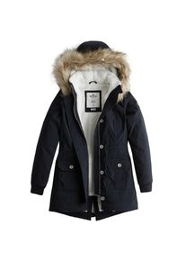 Hollister, Damen Parka 'LD18-TEDDY LINED PARKA', Navy