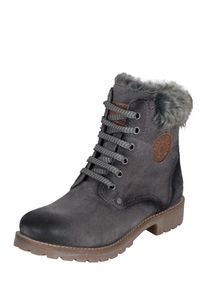 Dockers by Gerli, Damen Schn&uuml;rstiefel, Braun / Grau