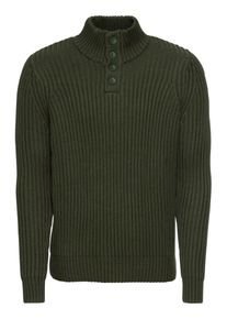 North Sails, Herren Pullover 'HALF BUTTONS 5 GG', Tanne
