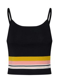 New Look, Damen Top '27.04 WW T MULTI STRIPE CAMI P31', Nachtblau / Senf / Altrosa