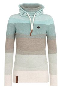 Naketano, Damen Pullover, Beige / Hellbeige / T&uuml;rkis / Hellblau
