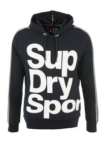 Superdry, Herren Kapuzenpullover 'COMBAT SPORT', Navy / Wei&szlig;
