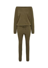 Urban Classics, Damen Jumpsuit, Oliv