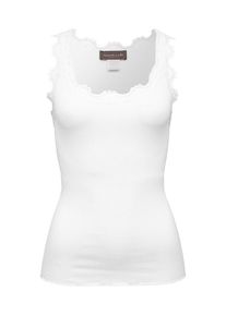 rosemunde, Damen Fein geripptes Top, Wei&szlig;