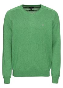 Fynch-Hatton, Herren Pullover 'V-Neck', Gr&uuml;n