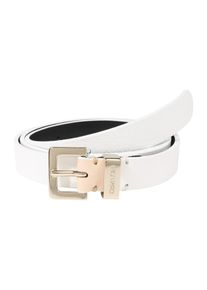Calvin Klein, Damen G&uuml;rtel '2CM METAL LOOPS BELT', Wei&szlig;