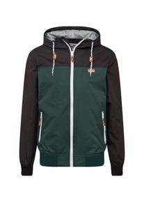 Iriedaily, Herren Jacke 'Auf Deck', Dunkelgr&uuml;n / Schwarz