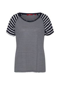 s.Oliver RED LABEL, Damen Shirt, Nachtblau / Wei&szlig;
