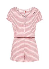 Ragwear, Damen Jumpsuit 'ELINA', Rosa / Wei&szlig;