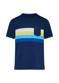 O`Neill O'NEILL, Herren T-Shirt 'Horizont', T&uuml;rkis / Dunkelblau / Gelb / Wei&szlig;