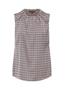 comma, Damen Top, Beige / Schwarz
