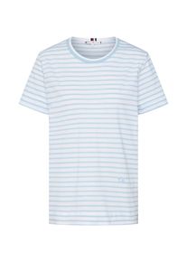 Tommy Hilfiger, Damen T-Shirt, Hellblau / Wei&szlig;