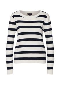 Selected Femme, Damen Pullover, Dunkelblau / Wei&szlig;