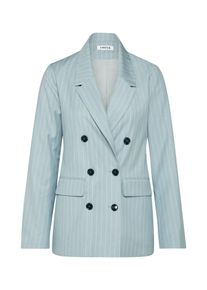 EDITED, Damen Blazer 'Danja', Hellblau / Perlwei&szlig;
