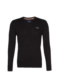Superdry, Herren Pullover mit Kaschmir-Anteil, Schwarz