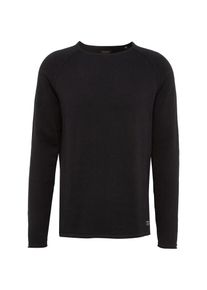Jack & Jones JACK & JONES, Herren Pullover 'JJEUNION KNIT CREW NECK', Schwarz