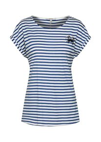 Garcia, Damen Streifenshirt, Blau / Wei&szlig;
