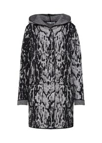 monari, Damen Strickjacke, Grau / Schwarz