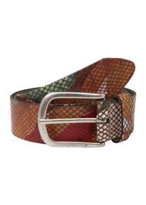 Vanzetti, Damen G&uuml;rtel 3.5cm, Braun / Grau / Rostrot