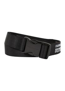 Calvin Klein Jeans, Damen G&uuml;rtel 'CANVAS PLAQUE', Schwarz
