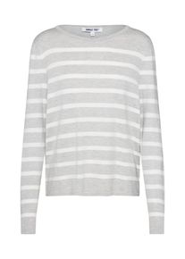 ABOUT YOU, Damen Pullover 'Enna', Grau / Wei&szlig;