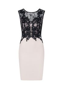 Lipsy, Damen Cocktailkleid, Rosa / Schwarz