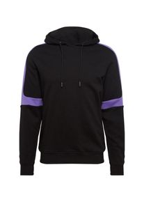 Urban Classics, Herren Sweatshirt 'Terry Panel', Lila / Schwarz