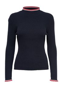 Only, Damen Strickpullover, Nachtblau / Rot / Wei&szlig;