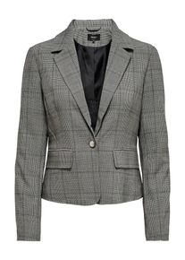 Only, Damen Blazer, Dunkelgrau / Wei&szlig;