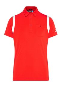 J. Lindeberg J.Lindeberg, Herren 'Dolph slim TX' Jersey Poloshirt, Hellrot / Wei&szlig;