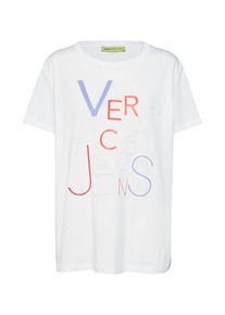 Versace Jeans, Damen T-Shirt, Wei&szlig;