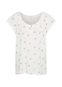 Esprit, Damen T-Shirt, Blau / Offwhite