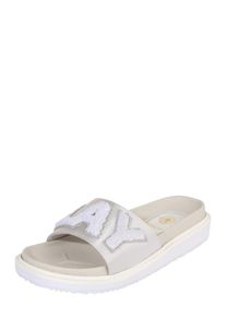 Replay, Damen Pantolette 'KNACK', Silber / Wei&szlig;