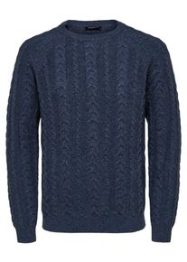 Selected Homme, Herren Strickpullover, Dunkelblau