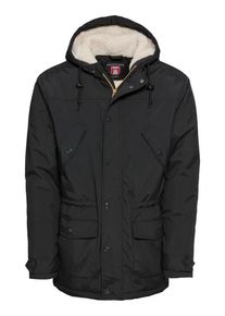 Derbe, Herren Kurzmantel 'Festland Parker', Schwarz