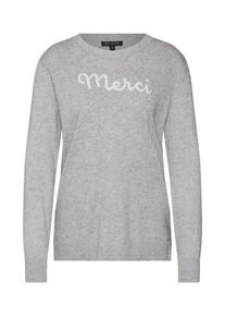 Banana Republic, Damen Pullover 'THE FUTURE IS OURS EMBROIDERED CREW', Graumeliert