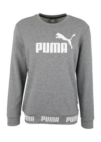Puma, Herren Sweatshirt 'Amplified', Grau / Wei&szlig;