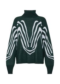 Object, Damen Pullover, Gr&uuml;n / Wei&szlig;