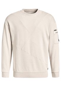 Khujo, Herren Sweatshirt 'TANGENT', Creme