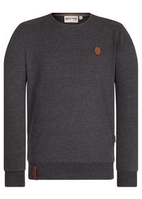 Naketano, Herren Sweatshirt 'Al K.Ohol', Anthrazit
