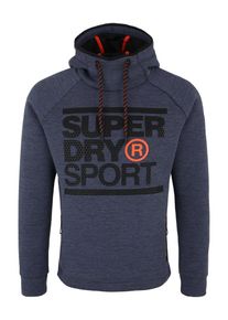 Superdry, Herren Sport-Sweatshirt 'GYM TECH STRETCH GRAPHIC OVERHEAD', Navy / Schwarz