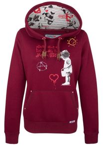 HOMEBASE, Damen Sweatshirt, Gelb / Grasgr&uuml;n / Rot / Wei&szlig;