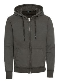 tigha, Herren Sweatjacke 'Nuko', Dunkelgrau