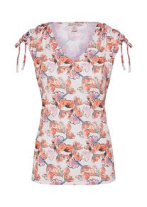 Anna Field, Damen Top, Orange / Wei&szlig;